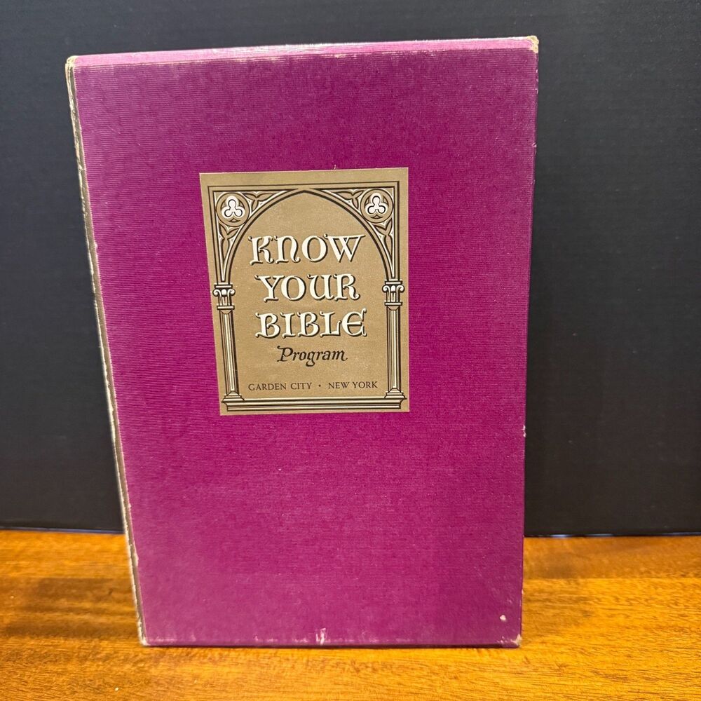 Vintage Know Your Bible Program Set (1960s) Nelson Doubleday w/ Map